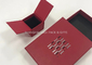 Little Red Fancy Box z biżuterią Tylko dla pierścieni Logo Drukowanie Papieru Owijanie 2 strony otwarte dostawca