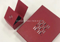 Little Red Fancy Box z biżuterią Tylko dla pierścieni Logo Drukowanie Papieru Owijanie 2 strony otwarte dostawca
